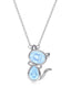 Birthstone Cat Necklace for Pet Lovers