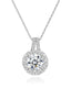 Molenia Halo Moissanite Necklace