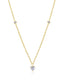 Molenia Heart Shaped White Diamond Necklace