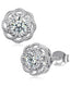 Molenia Moissanite Rose Stud Earrings