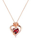 Rose Gold Plated Sterling Silver Birthstone Necklace