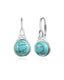 Turquoise Leverback Earrings