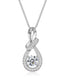 Infinity Teardrop Moissanite Necklace