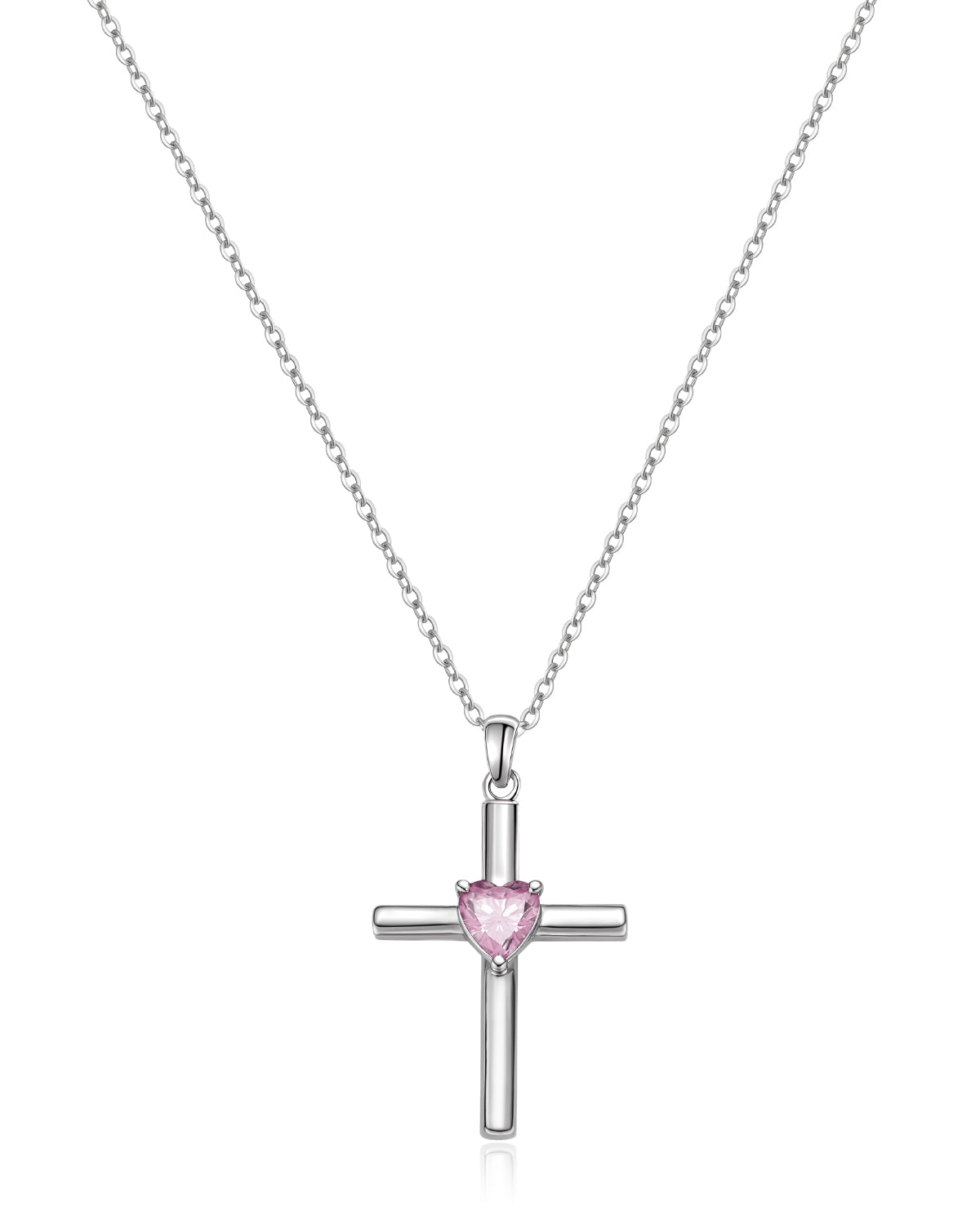 Molenia Birthstone Cross Necklace