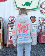 Road Trip Print Oversized Hoodie