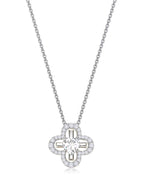 12 Birthstone Four Leaf Clover Necklace