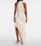 Floral Multi-layered Skirt Long Dress