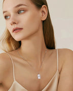 14k Gold Plated Butterfly Necklace with Mother of Pearl Charm