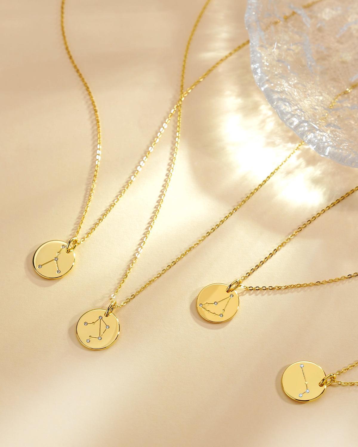 14k Gold Zodiac Necklace