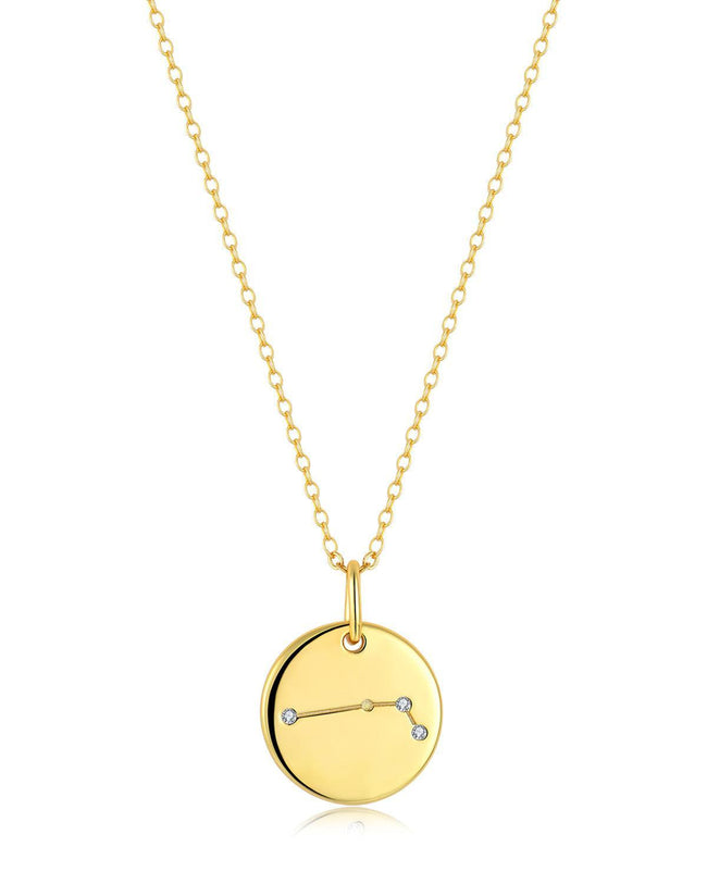 14k Gold Zodiac Necklace Hover Image
