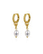 18K Gold Plated Pearl Drop Earrings