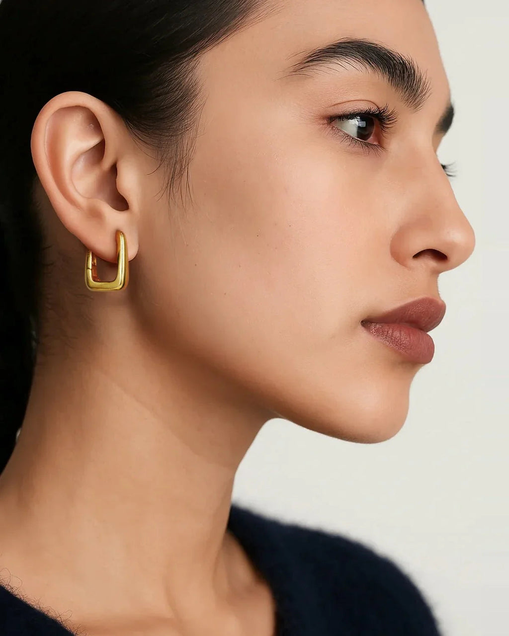 18K Sterling Silver  Hoop Earrings