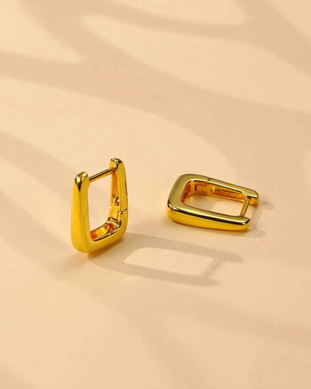 18K Sterling Silver  Hoop Earrings