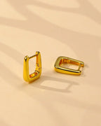 18K Sterling Silver  Hoop Earrings