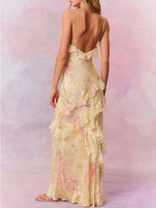 Sunset Serenade Ruffle Maxi Dress