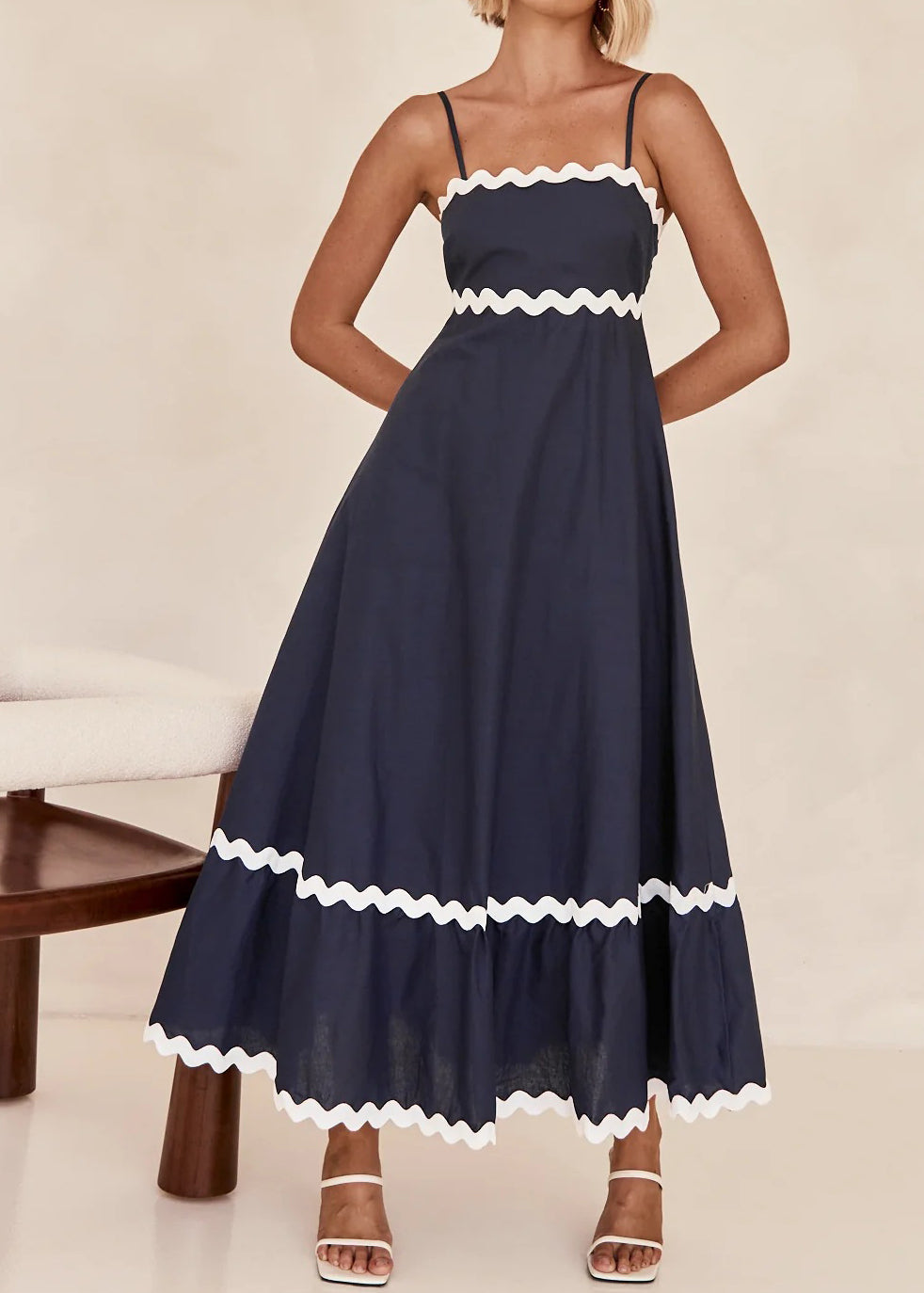 White Lace Stitching Elegant Strapless Tube Top Long Dress