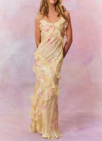 Sunset Serenade Ruffle Maxi Dress