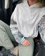 Patchwork Sleeves Hoodie