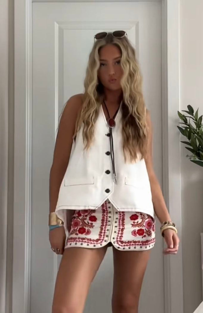 Hills Halter Top Porcelain Main Image