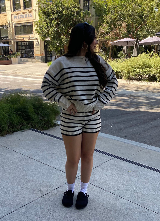 Sweater Top And Short Set Main Image