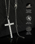 Molenia Moissanite Cross Necklace