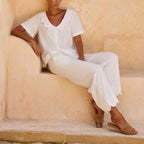 Lace solid color suit