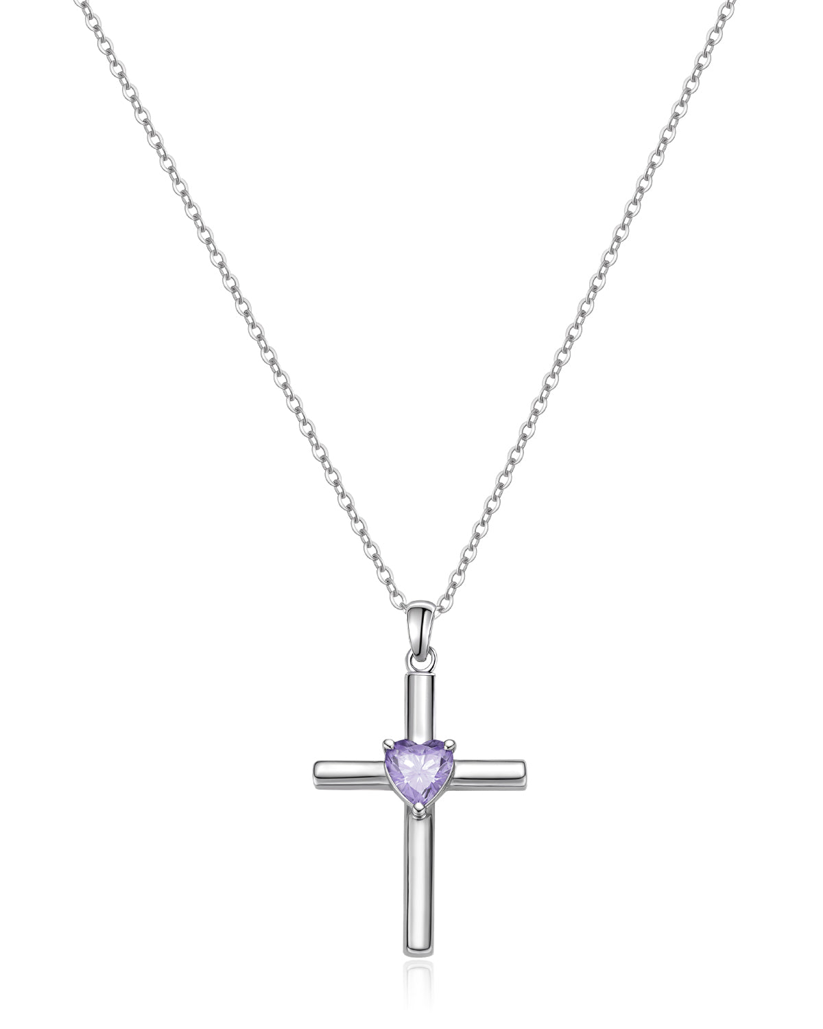 Molenia Birthstone Cross Necklace
