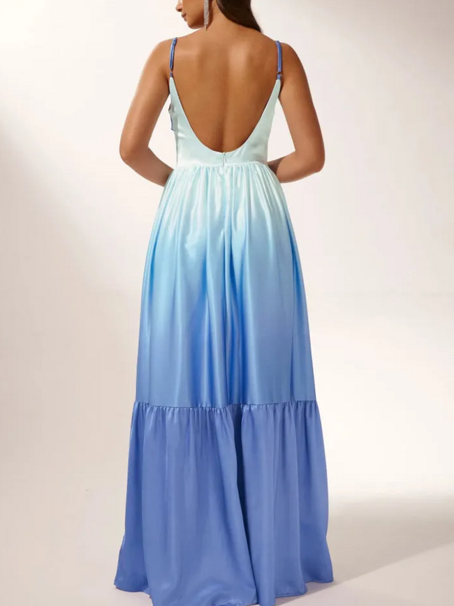 Ethel Cut-out Gradient Maxi Slip Dress Main Image