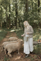 Linen Buttoned Wide Strap Solid Color Dress