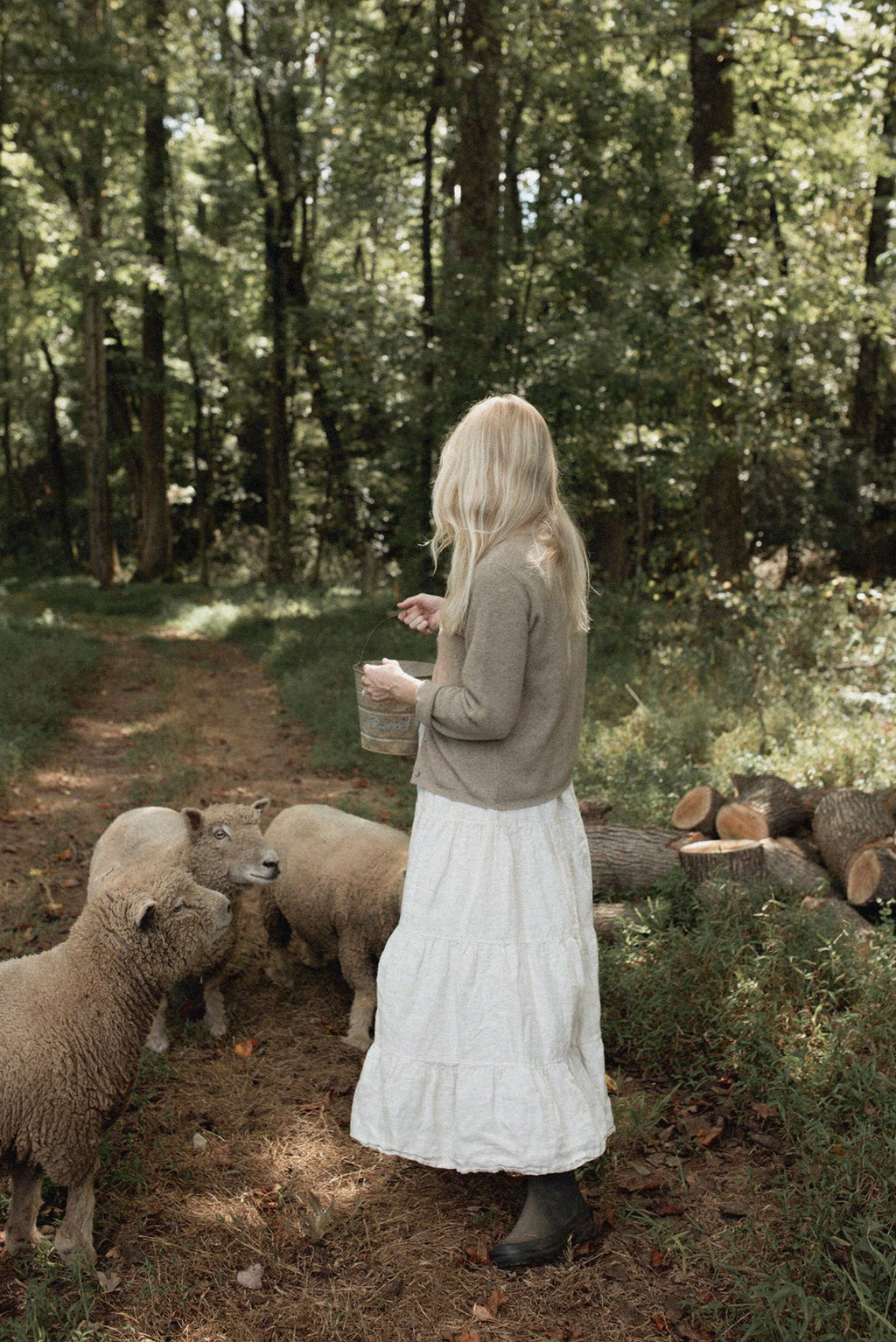 Linen Buttoned Wide Strap Solid Color Dress