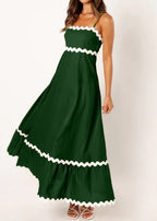 White Lace Stitching Elegant Strapless Tube Top Long Dress