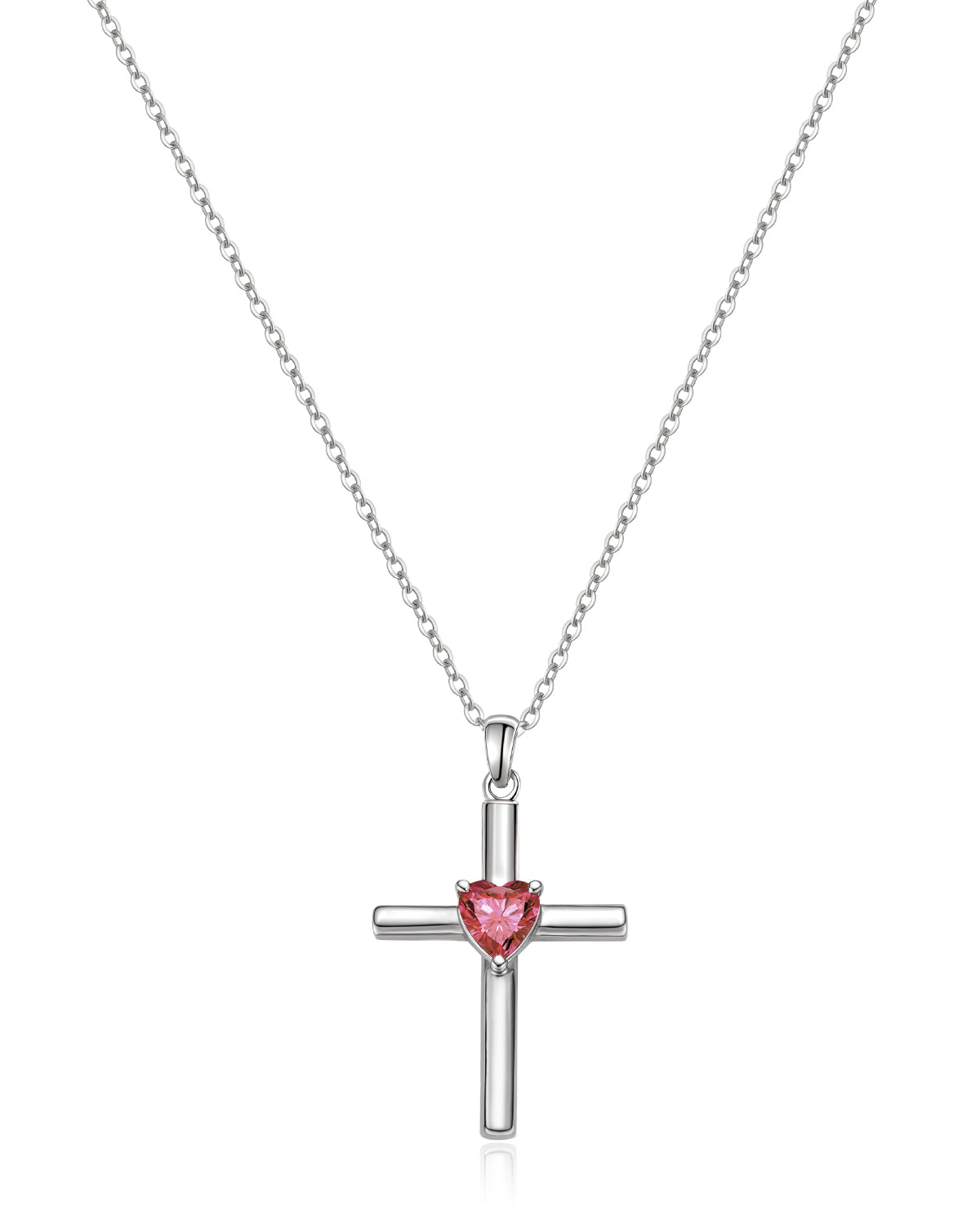 Molenia Birthstone Cross Necklace