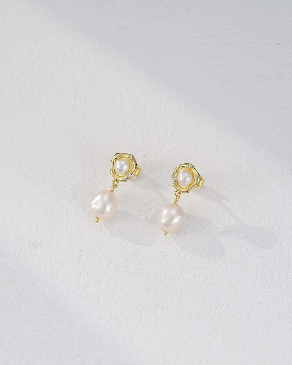 9mm Baroque Pearl Drop Earrings
