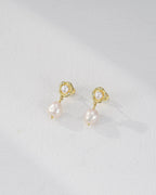 9mm Baroque Pearl Drop Earrings