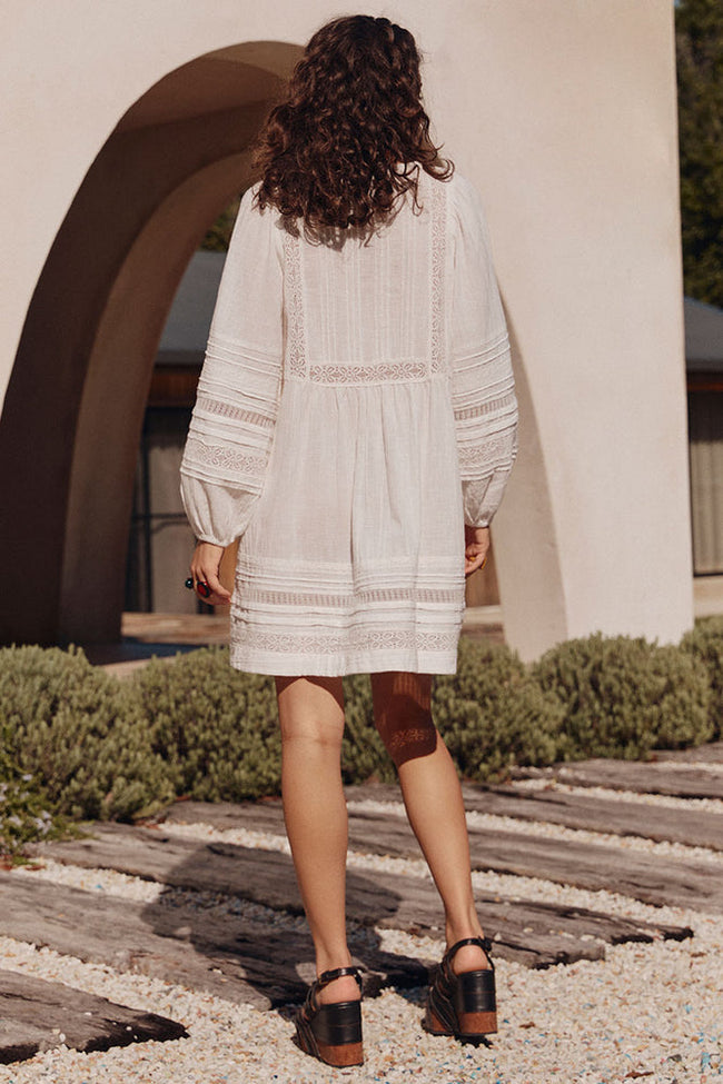 Stevie Lace Boho Mini Dress Main Image