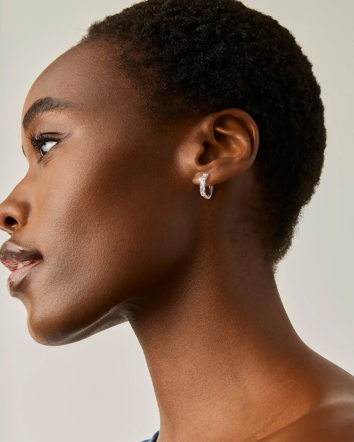 Molenia Moissanite Hoop Earrings