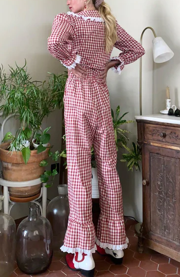 Women's Casual Plaid Suit Main Image