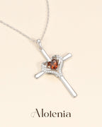 Molenia Angle Wing Cross Necklace