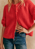 Loose Solid Color Long Sleeve Cardigan Sweater