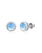 Birthstone Sterling Silver Stud Earrings