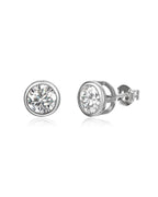 Birthstone Sterling Silver Stud Earrings