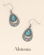 Bohemian Turquoise Dangle Earrings