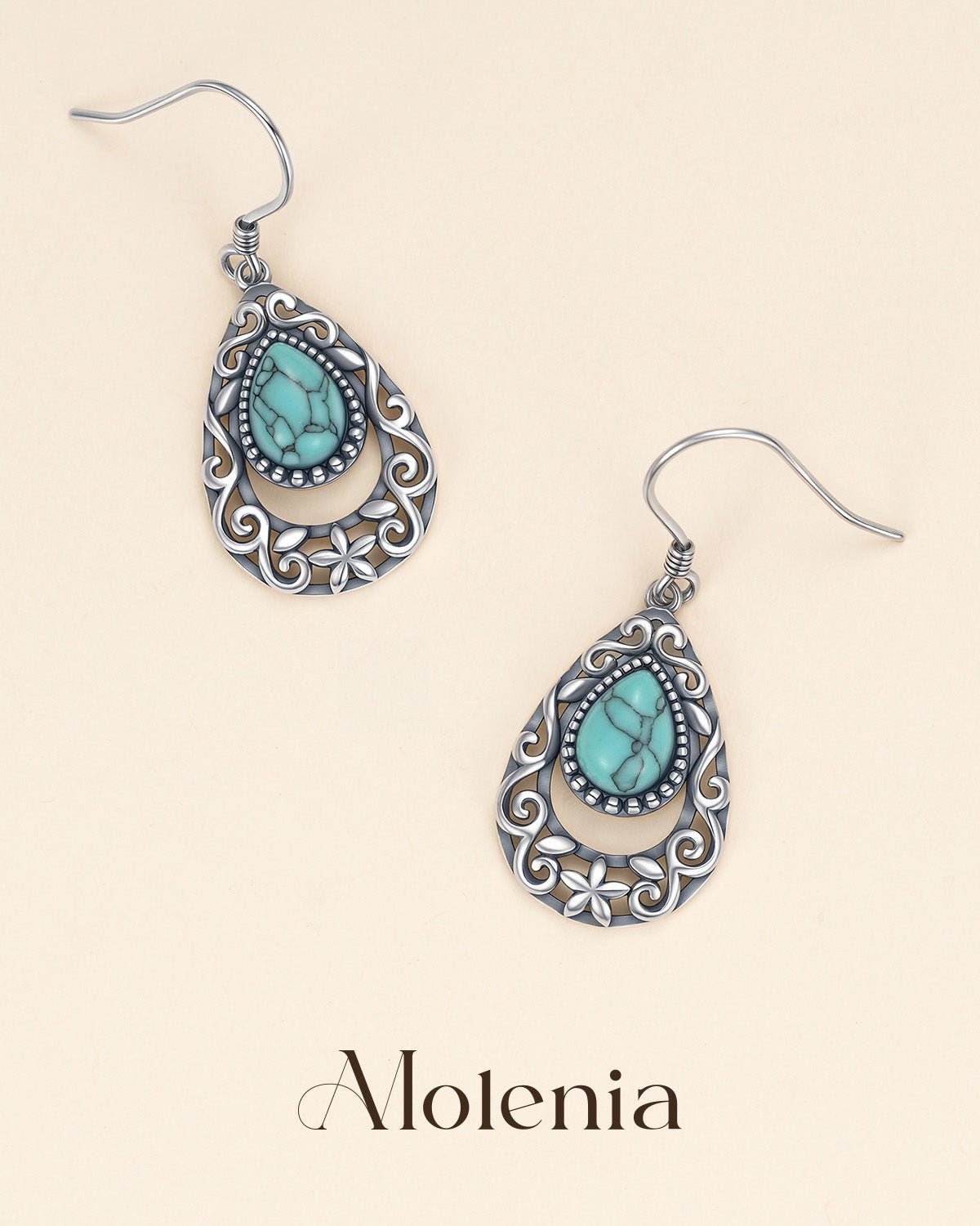 Bohemian Turquoise Dangle Earrings
