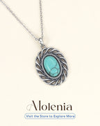 Bohemian Turquoise Pendant Necklace