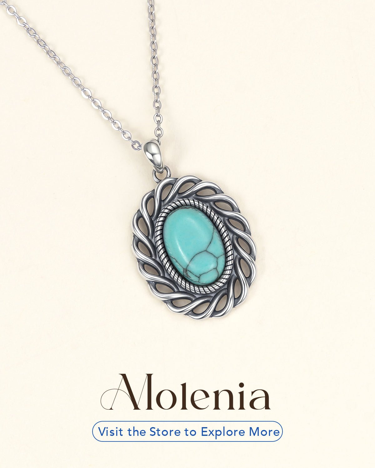 Bohemian Turquoise Pendant Necklace