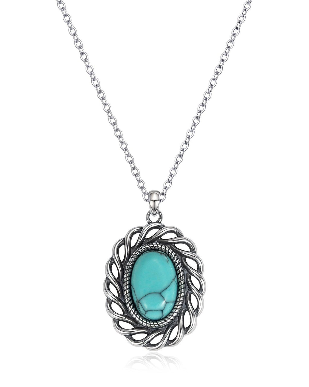 Bohemian Turquoise Pendant Necklace