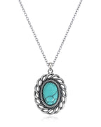 Bohemian Turquoise Pendant Necklace