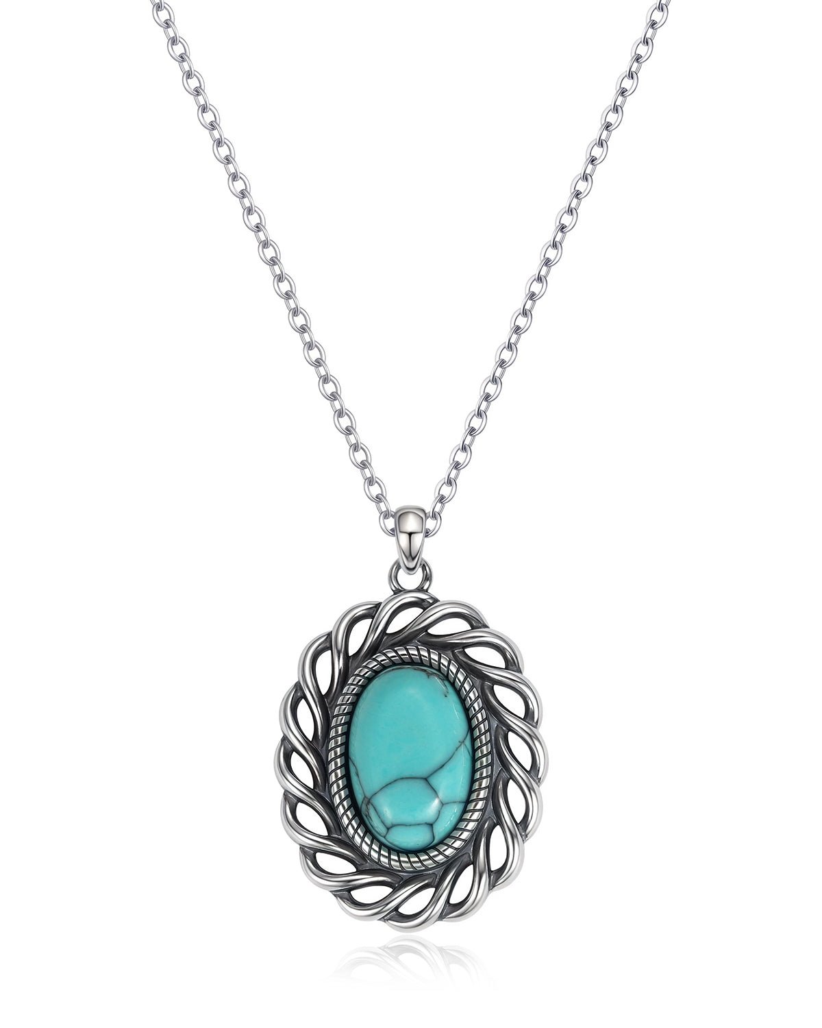 Bohemian Turquoise Pendant Necklace