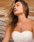 Bohemian Turquoise Pendant Necklace