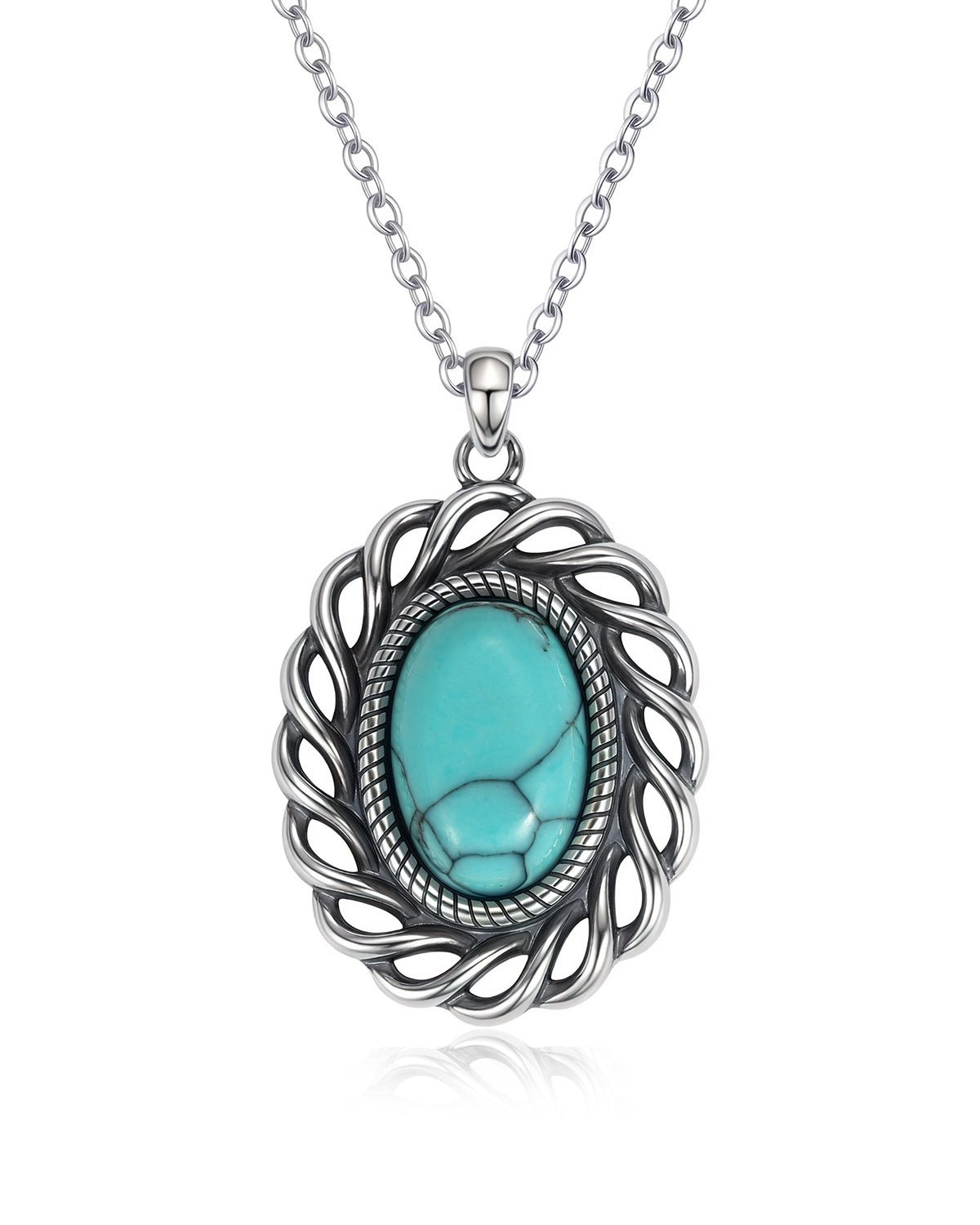 Bohemian Turquoise Pendant Necklace